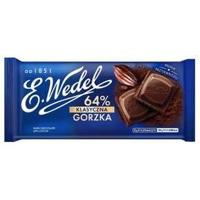 E.Wedel Czekolada klasyczna gorzka 64% - 90 g