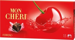 Mon Chéri - Praliny z czekolady z całą czereśnią w likierze - 157,5 g