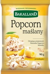 Bakalland - Popcorn maślany - 90 g