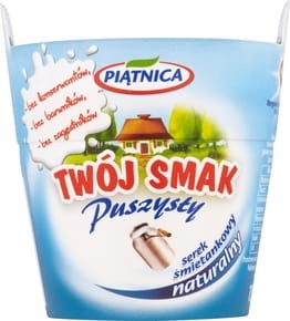 Piątnica - Twój Smak Puszysty Serek śmietankowy naturalny - 150 g