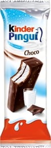 Kinder Pingui Choco - Biszkopt z mlecznym nadzieniem pokryty czekoladą - 30 g
