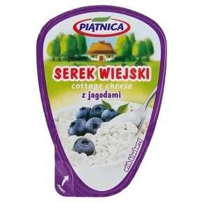 Piątnica Serek wiejski z jagodami - 150 g
