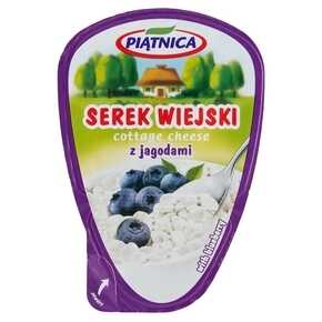 Piątnica Serek wiejski z jagodami - 150 g
