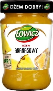 Łowicz - Dżem ananasowy niskosłodzony - 280 g