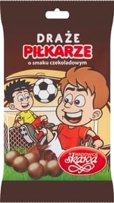 Skawa Draże Piłkarze o smaku czekoladowym - 70 g