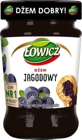 Łowicz - Dżem jagodowy niskosłodzony - 280 g