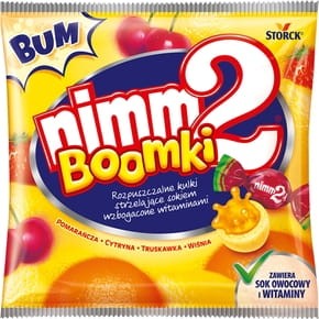 Nimm 2 Boomki - Rozpuszczalne cukierki owocowe wzbogacone witaminami - 90 g