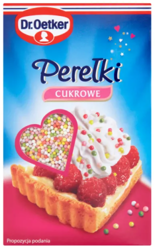 Dr. Oetker Perełki cukrowe Posypka dekoracyjna - 80 g