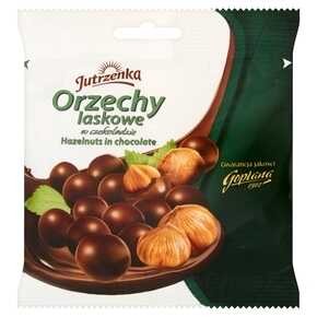 Jutrzenka - Orzechy laskowe w czekoladzie deserowej - 80 g
