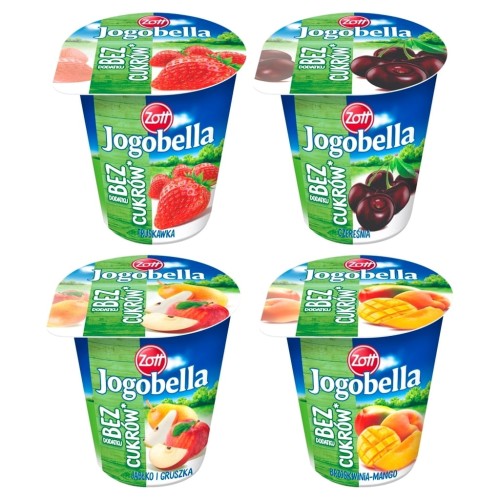 Zott Jogobella bez dodatku cukrów jogurt mix smaków - 150 g