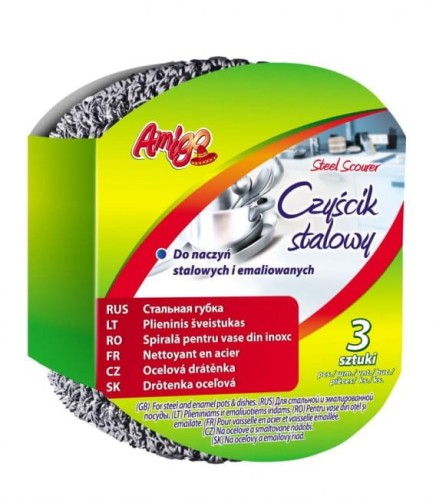 Amigo - Czyścik stalowy - szt (3 sztuki)