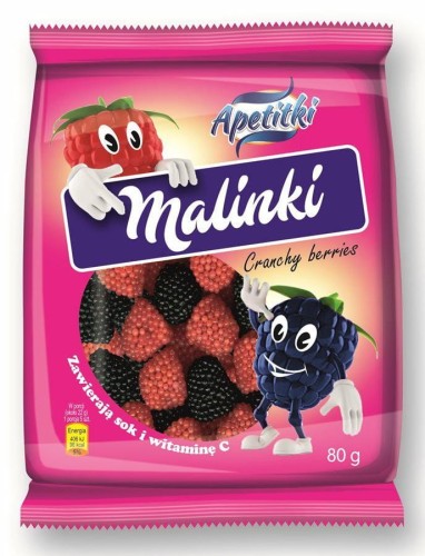 Apetitki - Żelki malinki - 80 g