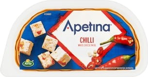 Apetina - Ser biały typu śródziemnomorskiego w zalewie olejowej z chili - 100 g