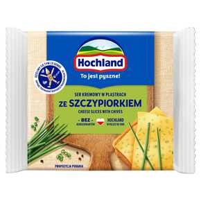 Hochland - Ser topiony ze szczypiorkiem w plastrach - 130 g