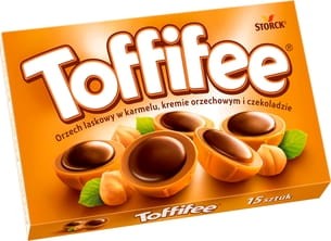 Toffifee - Orzech laskowy w karmelu kremie orzechowym i czekoladzie - 125 g