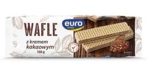 Euro Sklep - Wafle z kremem kakaowym - 160 g